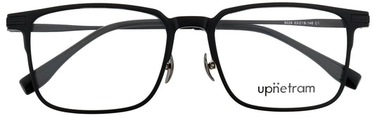 UP9029-C1-Handmade Mix Material-Midnight Black - glassesbyahana.com