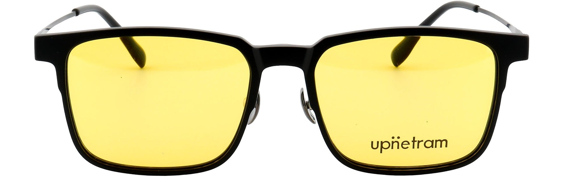 UP9029-C1-Handmade Mix Material-Midnight Black - glassesbyahana.com