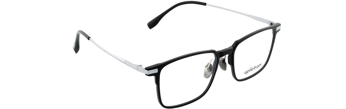 UP9029-C2-Handmade Mix Material-Midnight Silver - glassesbyahana.com