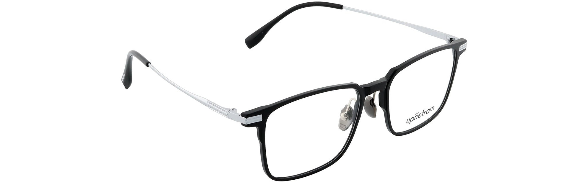 UP9029-C2-Handmade Mix Material-Midnight Silver - glassesbyahana.com