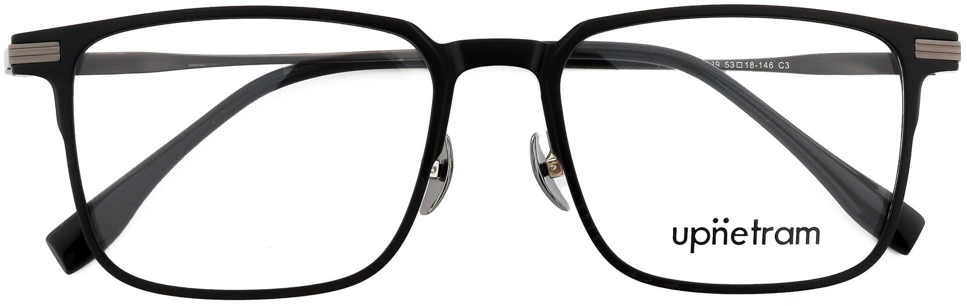 UP9029-C3-Handmade Mix Material-Gunmetal - glassesbyahana.com