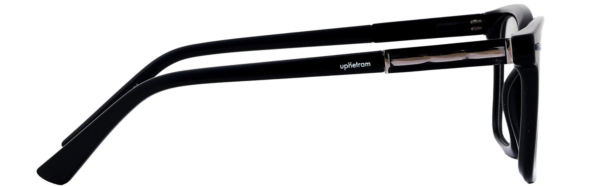 UP9650409-C1-Handmade Mix Material-Midnight Black - glassesbyahana.com
