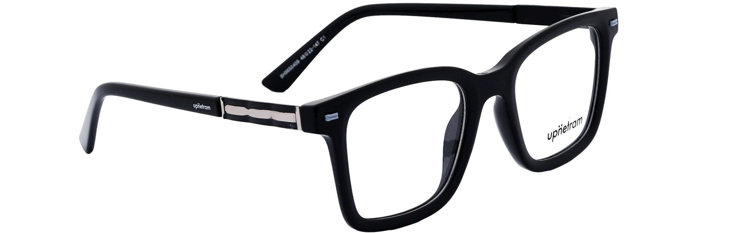 UP9650409-C1-Handmade Mix Material-Midnight Black - glassesbyahana.com