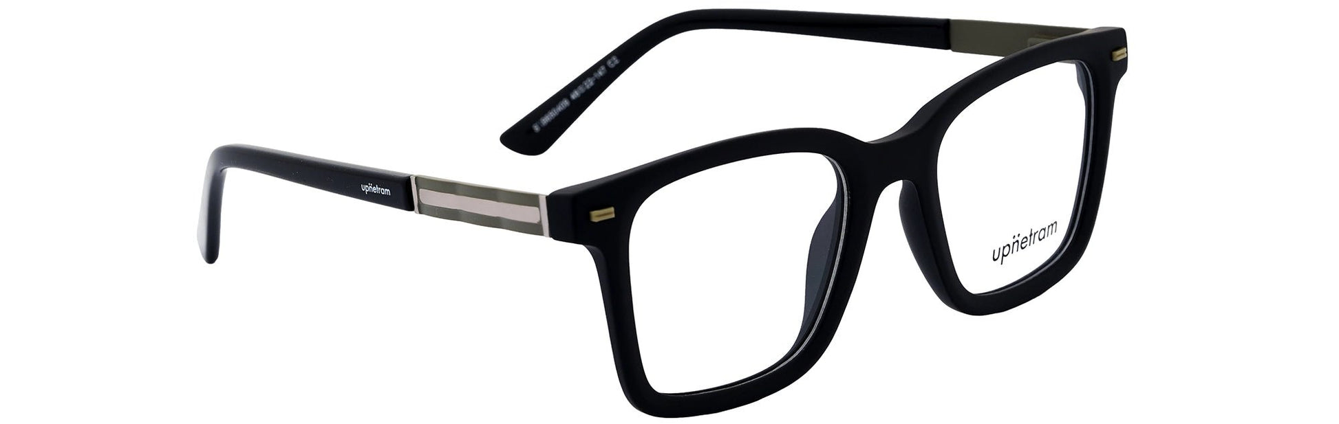 UP9650409-C2-Handmade Mix Material-Midnight Black - glassesbyahana.com