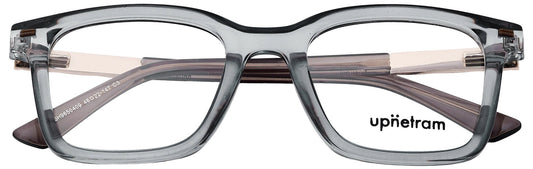 UP9650409-C3-Handmade Mix Material-Smokey Grey - glassesbyahana.com