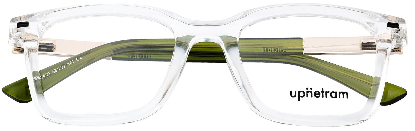 UP9650409-C4-Handmade Mix Material-Crystal Olive - glassesbyahana.com
