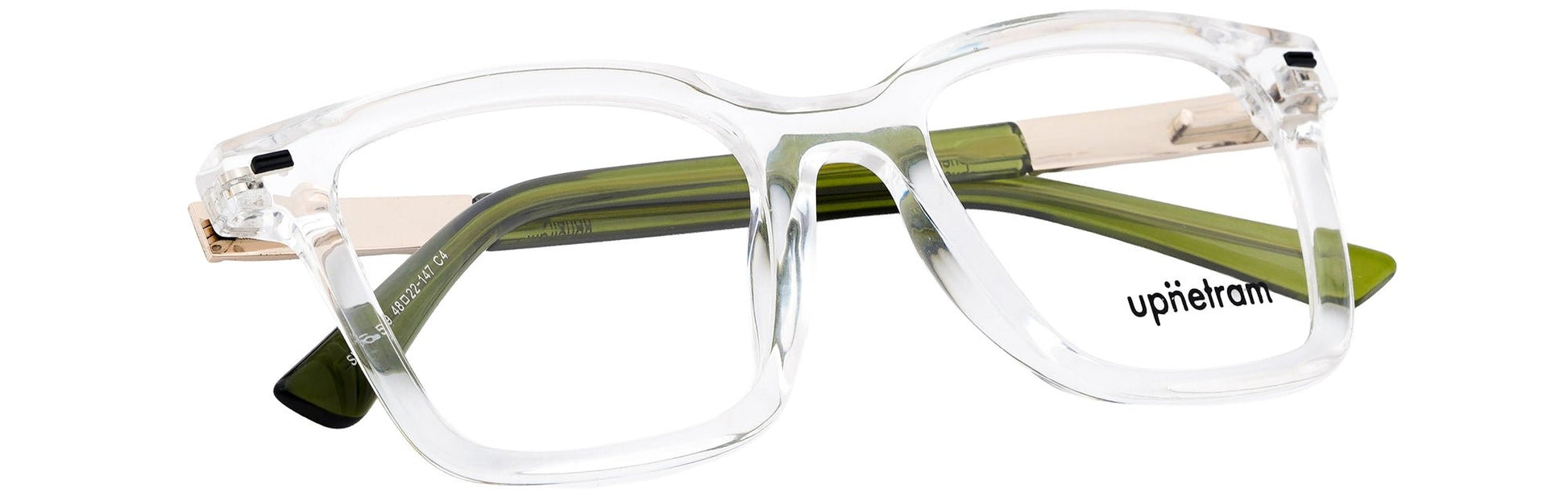 UP9650409-C4-Handmade Mix Material-Crystal Olive - glassesbyahana.com