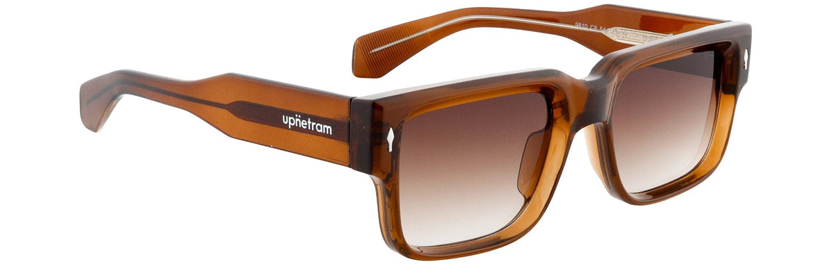 UP9810-C8-Handmade Mix Material-Havana Brown - glassesbyahana.com