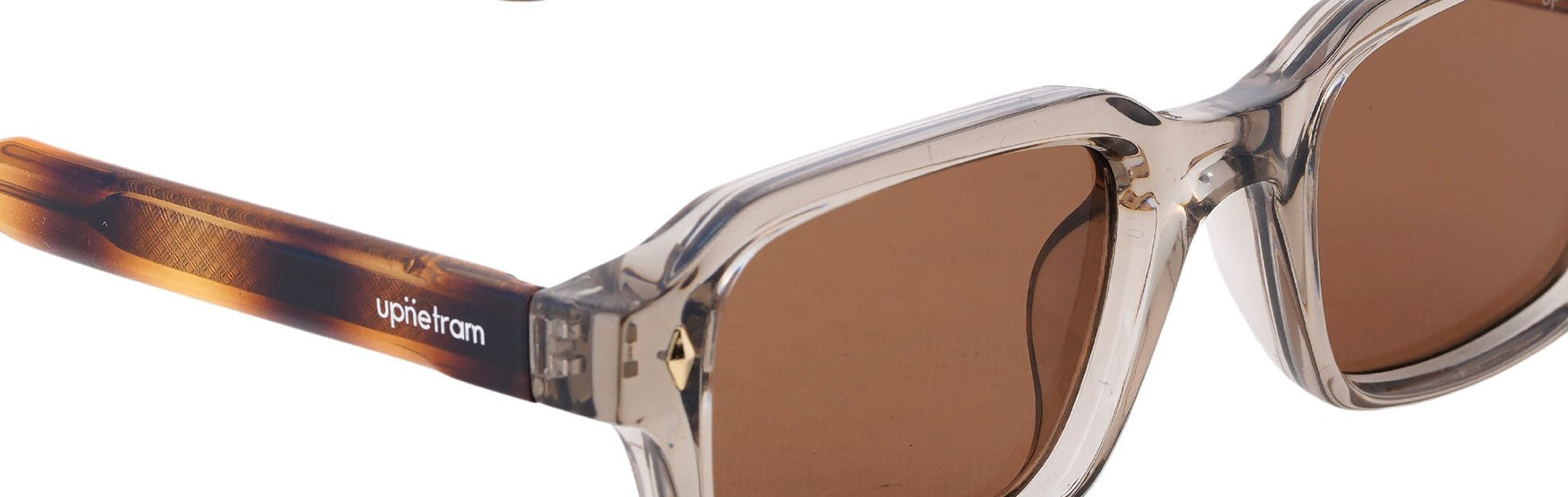 UP98113-C4-Handmade Bio Acetate-Crystal Taupe Smoke - glassesbyahana.com