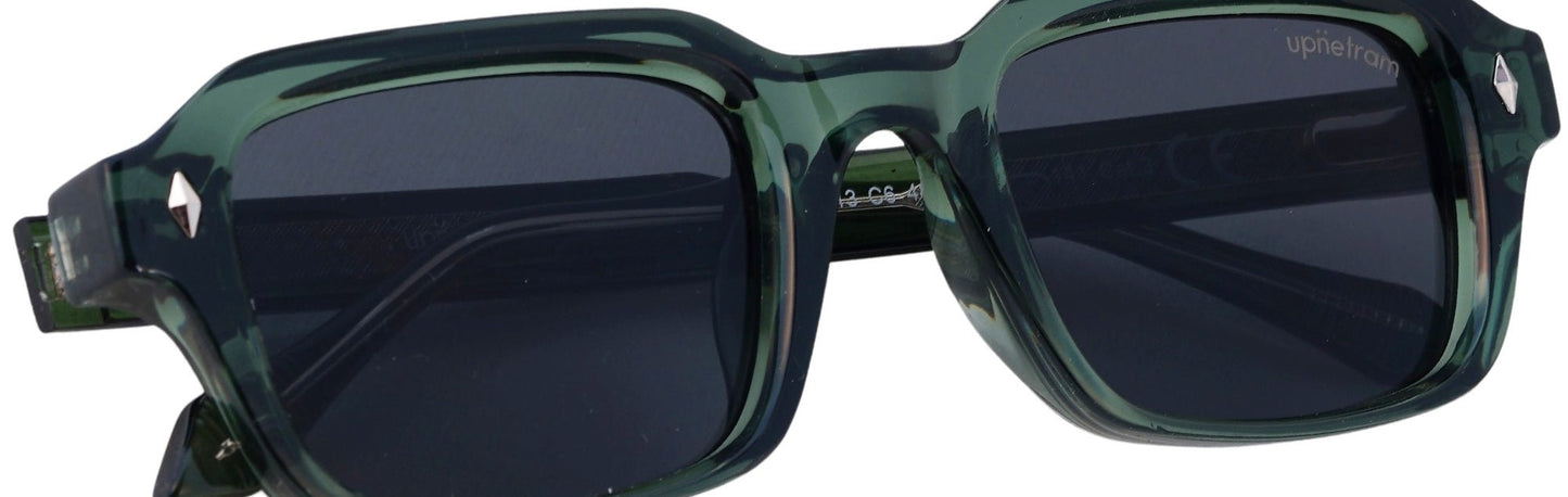 UP98113-C6-Handmade Bio Acetate-Deep Emerald - glassesbyahana.com