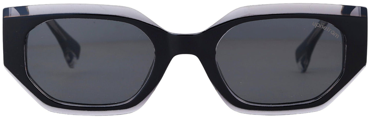 UP98117-C1-Handmade Bio Acetate-Gloss Black Crystal - glassesbyahana.com