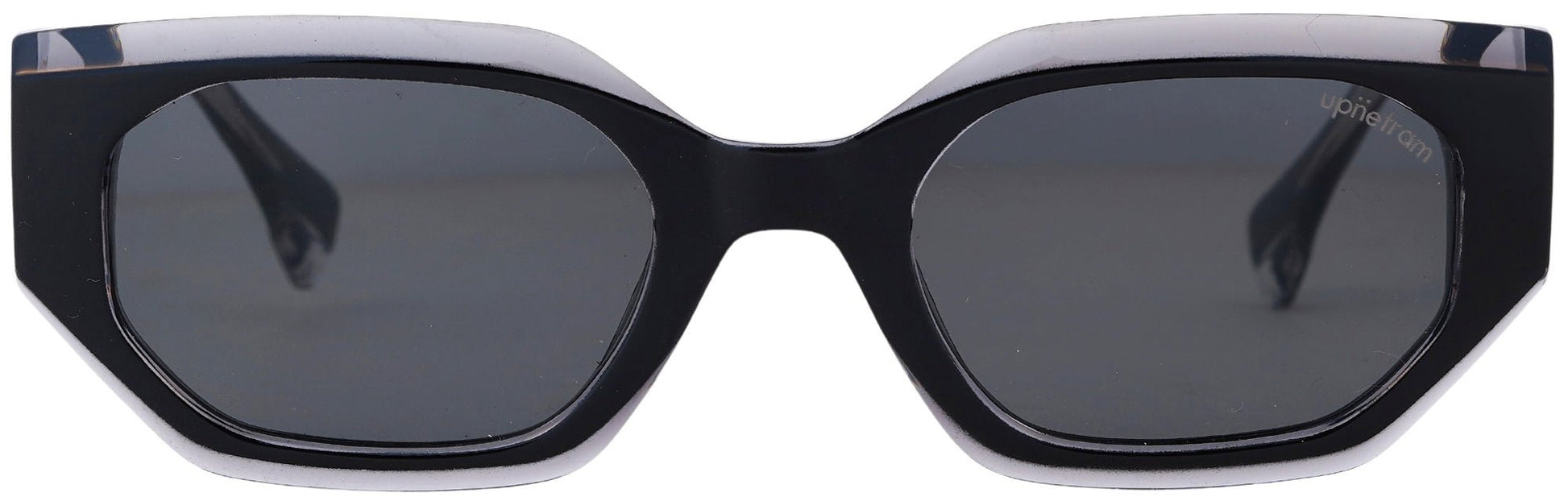 UP98117-C1-Handmade Bio Acetate-Gloss Black Crystal - glassesbyahana.com