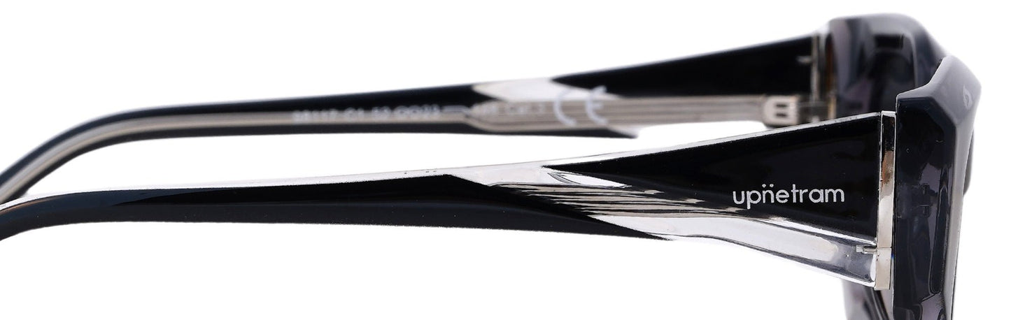 UP98117-C1-Handmade Bio Acetate-Gloss Black Crystal - glassesbyahana.com