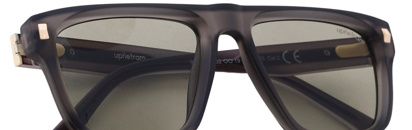 UP98120-C5-Handmade Bio Acetate-Graphite Smoke - glassesbyahana.com