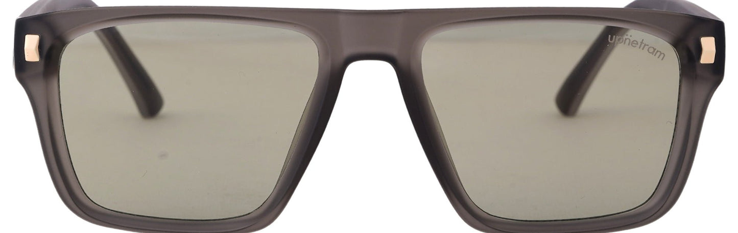 UP98120-C5-Handmade Bio Acetate-Graphite Smoke - glassesbyahana.com