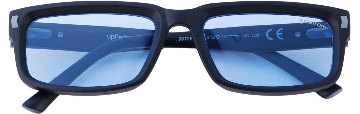 UP98126-C3-Handmade Mix Material-Shadow Black - glassesbyahana.com