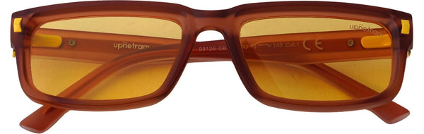 UP98126-C6-Handmade Mix Material-Sunset Amber - glassesbyahana.com