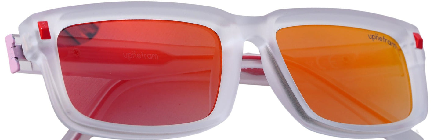 UP98126-C8-Handmade Bio Acetate-Frosted Ruby - glassesbyahana.com