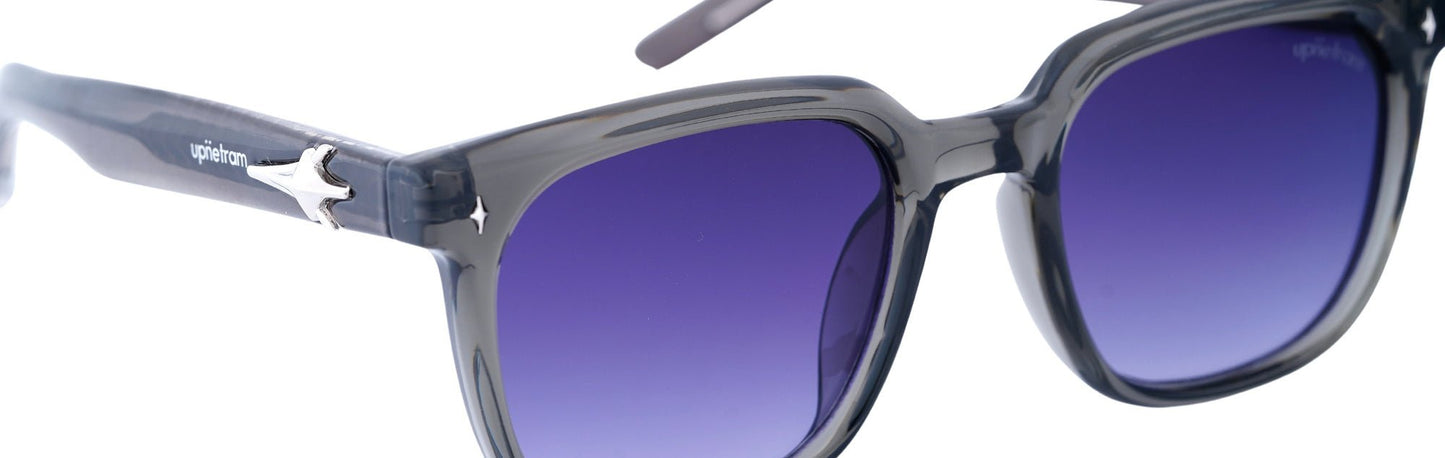 UP9842-C2-Handmade Mix Material-Moonlit Smoke - glassesbyahana.com