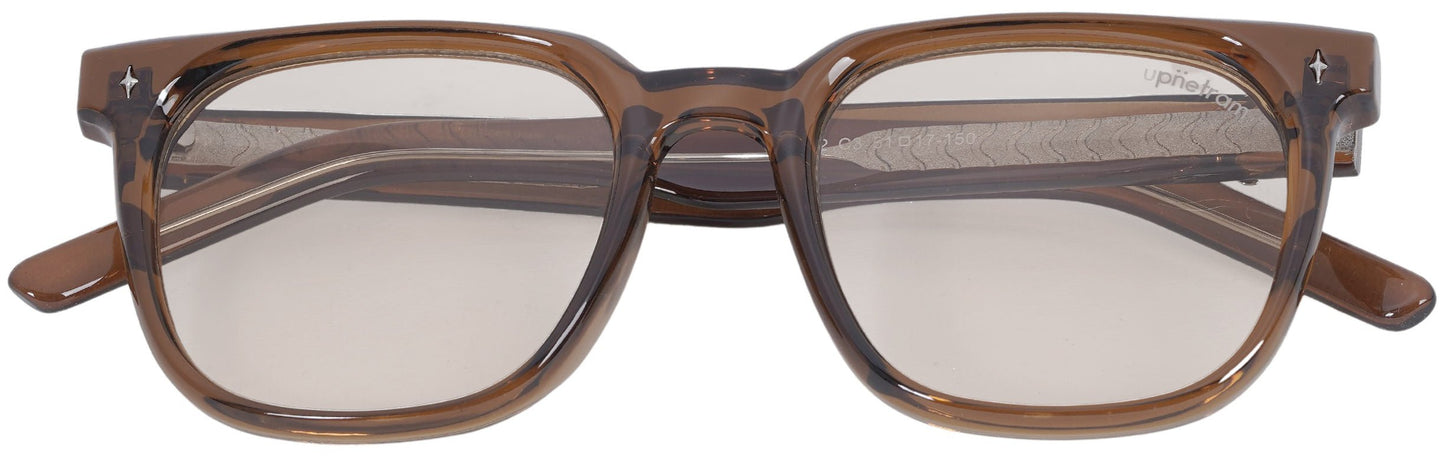 UP9842-C3-Handmade Bio Acetate-Cognac Amber - glassesbyahana.com