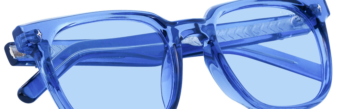 UP9842-C4-Handmade Mix Material-Blue Glacier - glassesbyahana.com