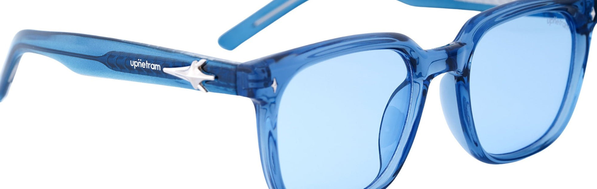 UP9842-C4-Handmade Mix Material-Blue Glacier - glassesbyahana.com