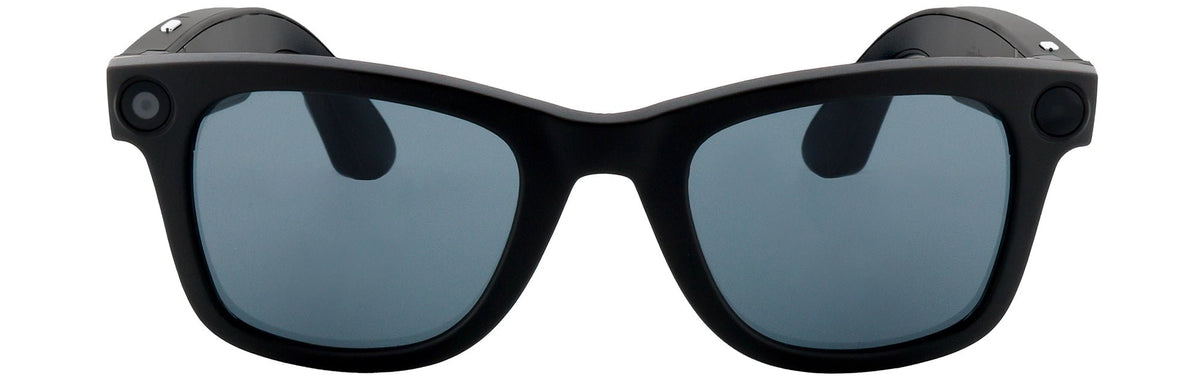 UPE03-Handmade Bio Acetate-Matte Black-Smart Video Glasses - glassesbyahana.com